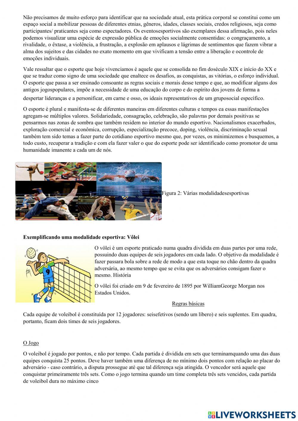 Práticas esportivas