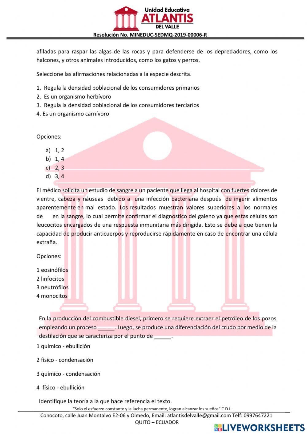 Dominicio científico UCE-BIOLOGÍA