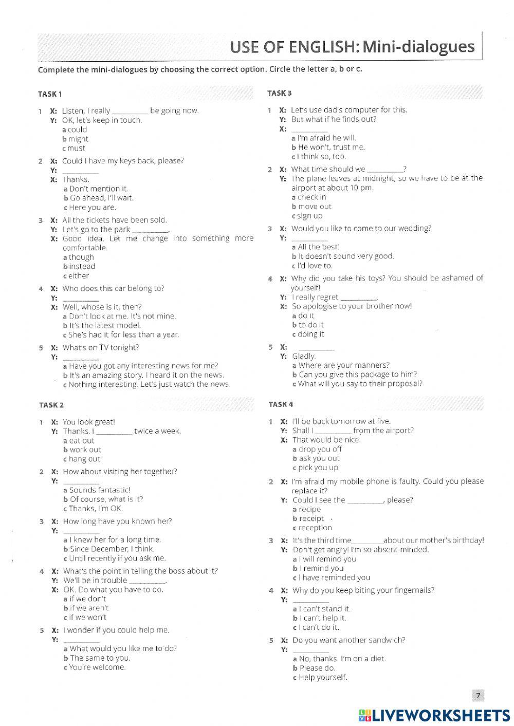 Focus on exams - Use of English 1