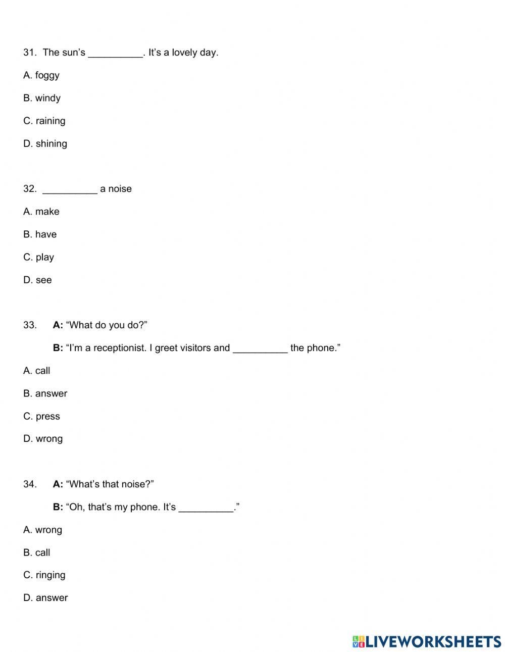 Written Quiz 2 (Units 5 - 8)