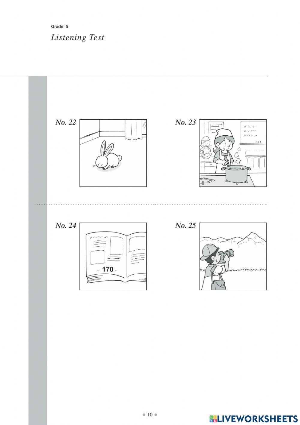 Eiken level 5 LISTENING