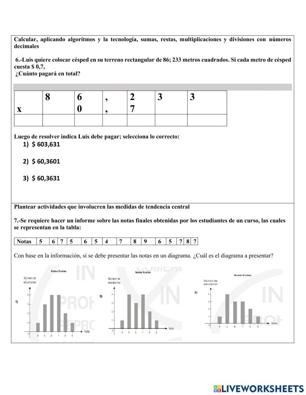 Evaluación diagnóstica