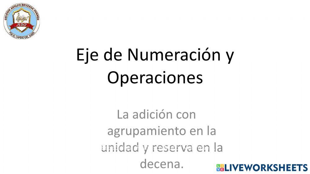SUMAS CON AGRUPAMIENTO EN LA UNIDAD CON DOS DIGITOS.
