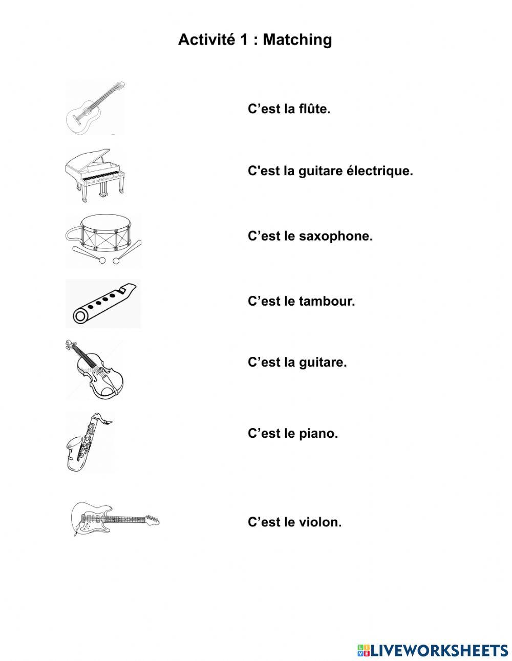 InstrumentMusique-Matching InstrumentMusique-Matching