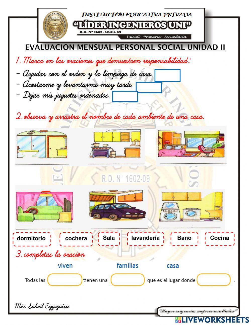Examen de personal ii unidad
