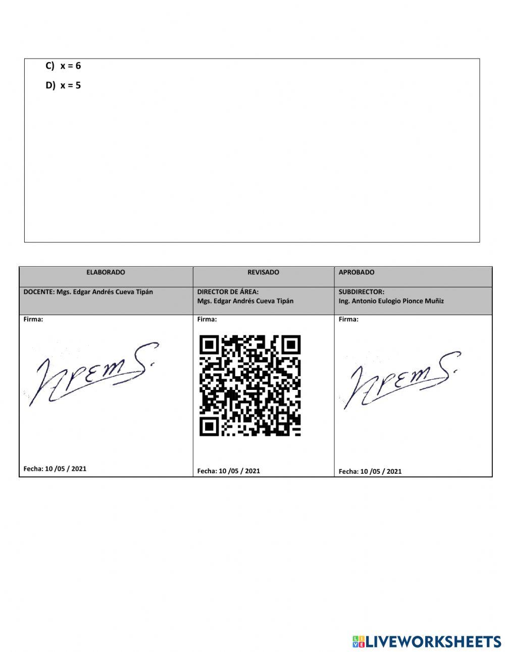 Evaluación diagnóstica