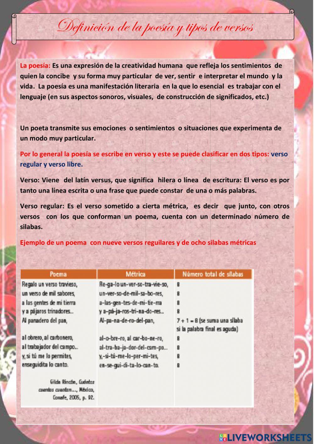 Lee y compara  poemas de diferentes épocas sobre un tema especifico