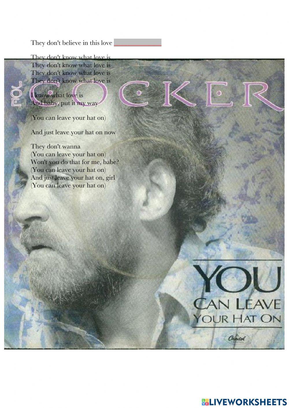 You can leave your hat on