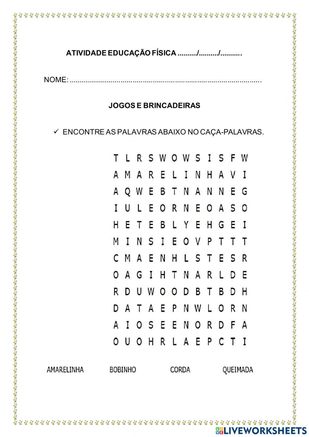 Jogos e Brincadeiras