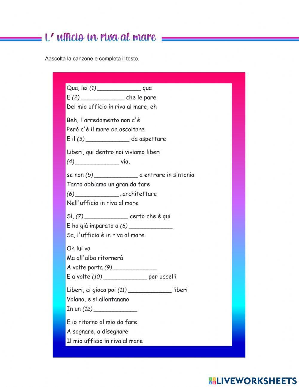 L'ufficio in riva al mare