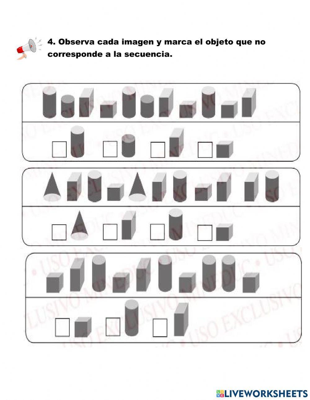 Figuras, secuencias y patrones