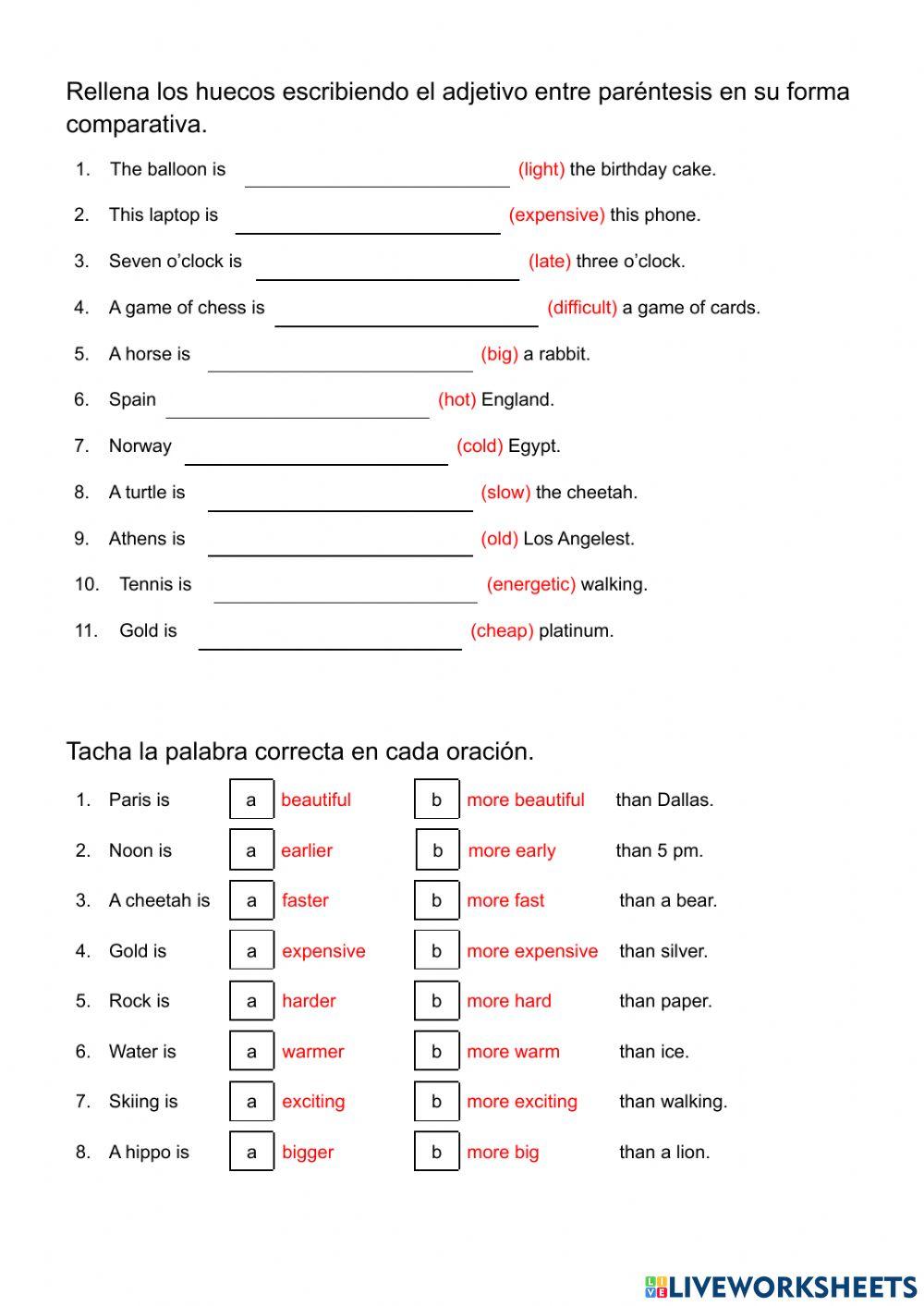 Comparative Adjectives