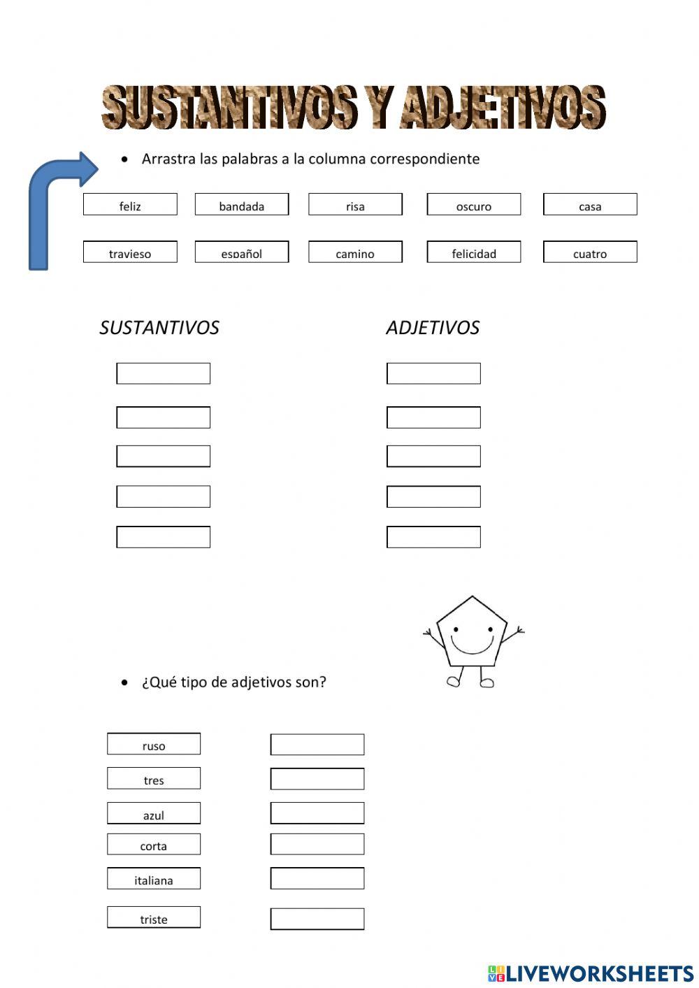 Sustantivos y adjetivos
