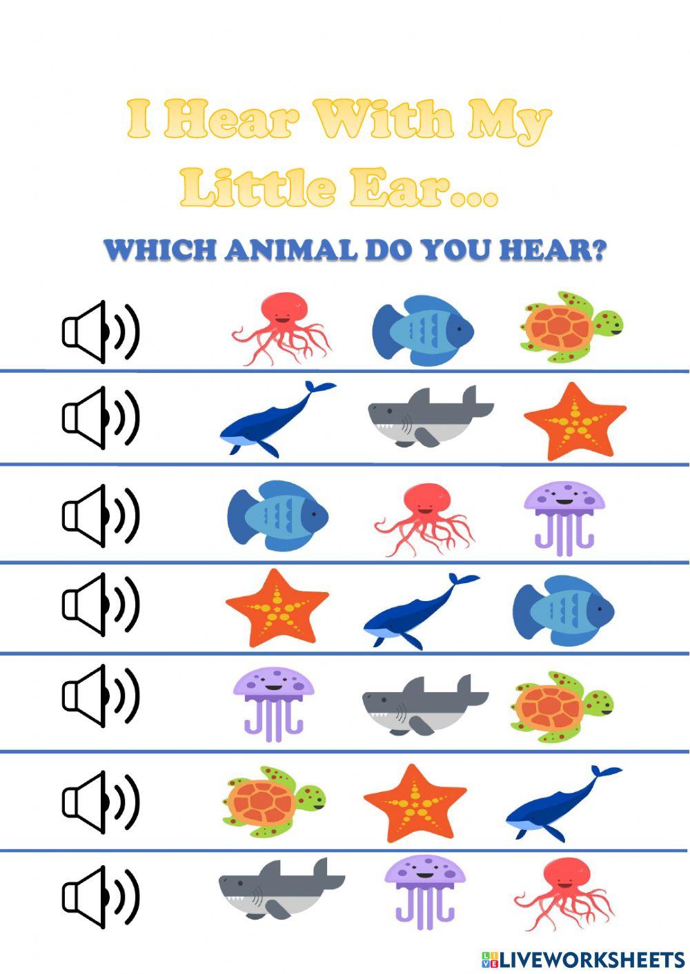 Which animal do you hear?