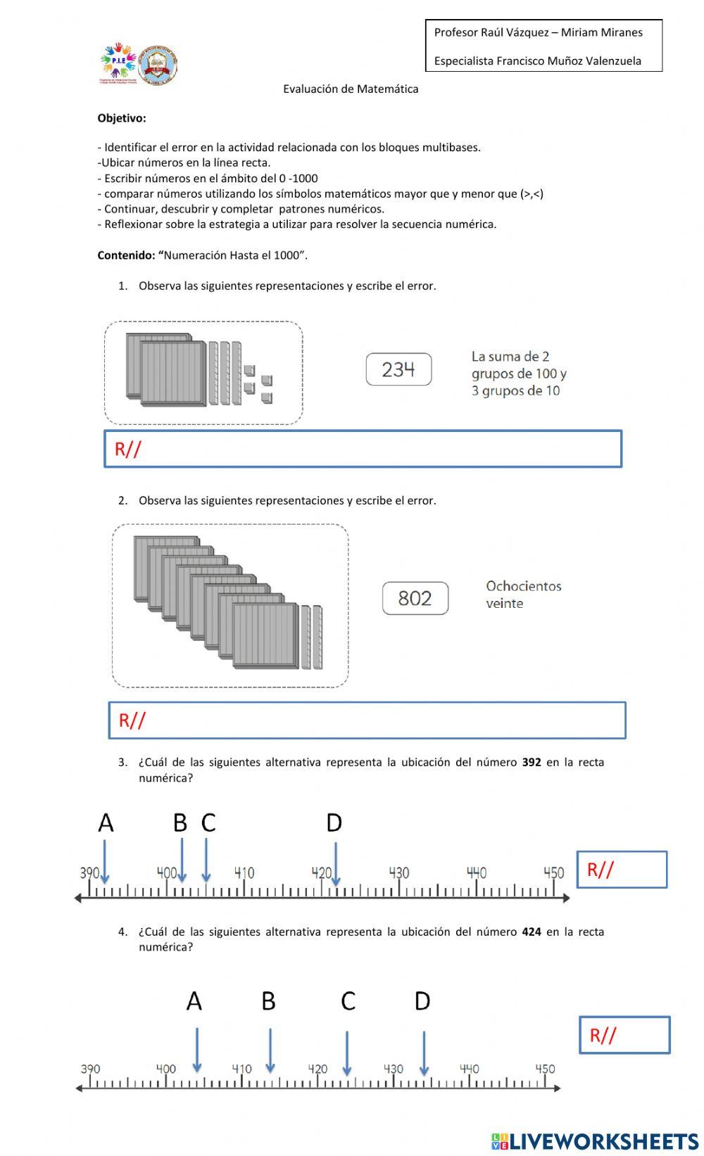 Evaluacion Matematica