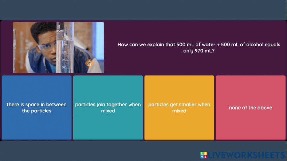 Particles and Matter