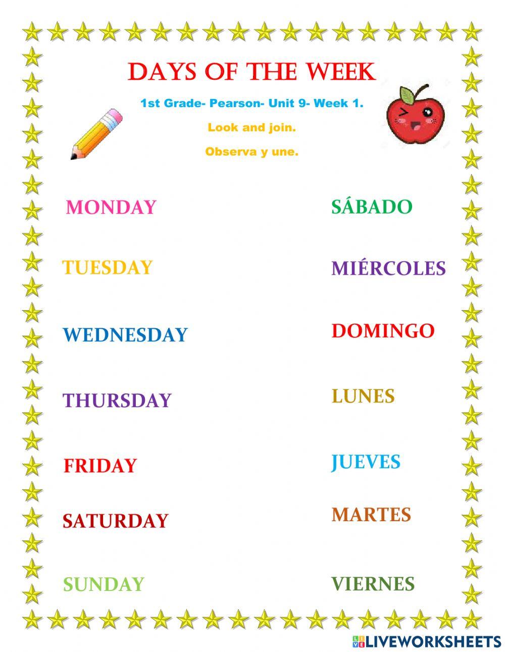 Days of the week