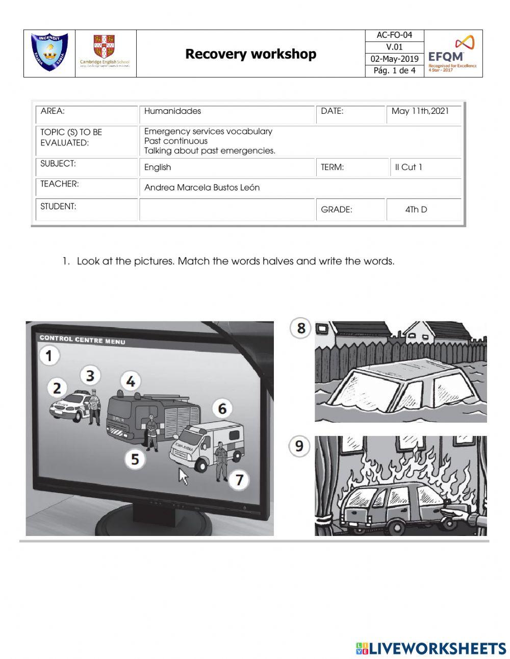 Recovery workshop 4d 2nd term cut 1