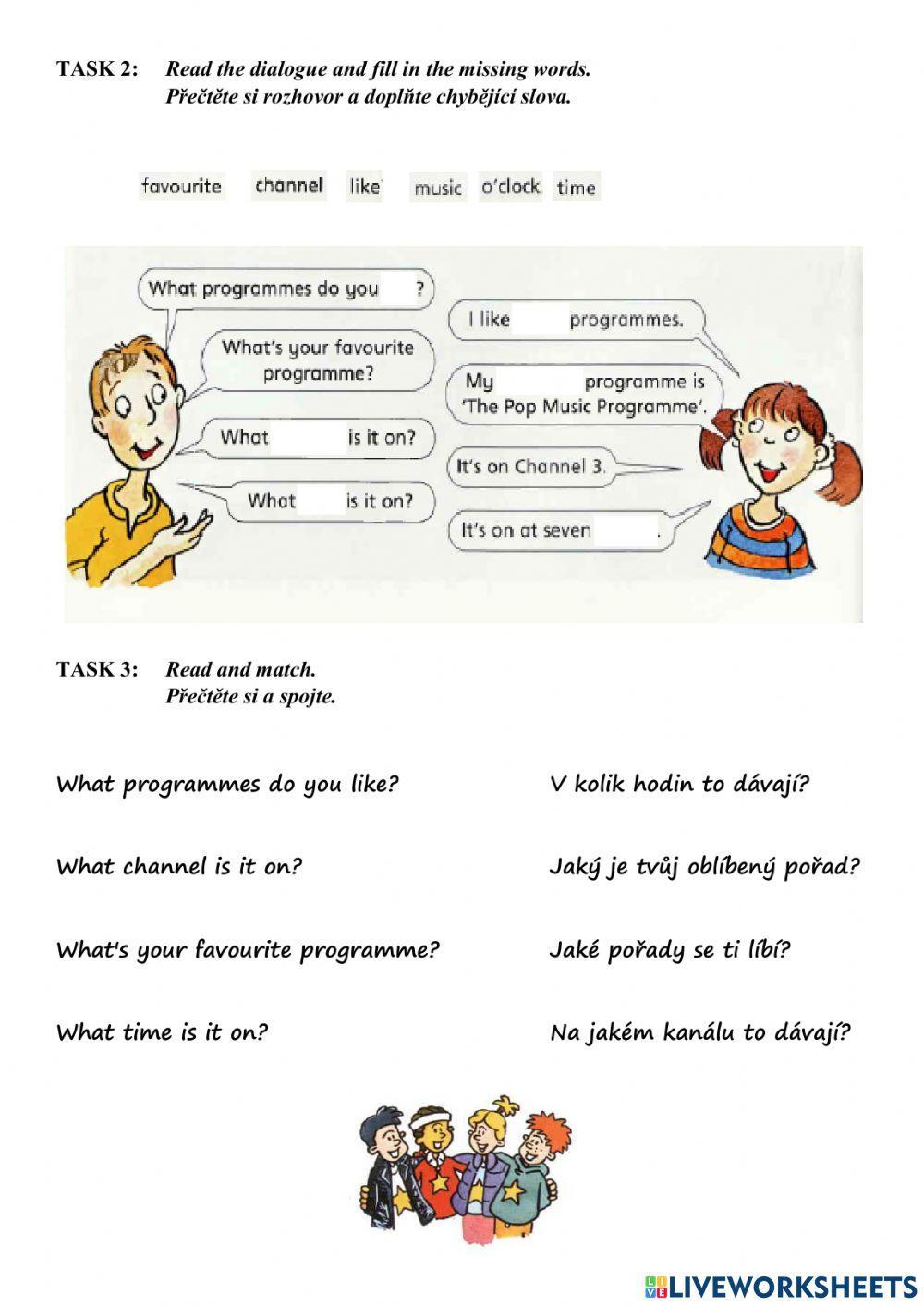 Chit Chat 2 Unit 8 - TV GUIDE (p.40)