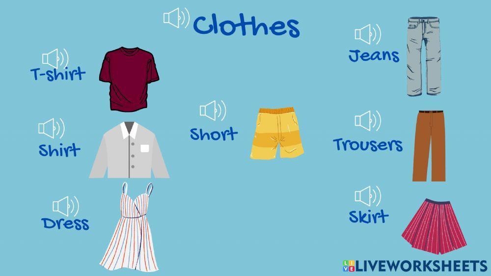Clothes vocabulary