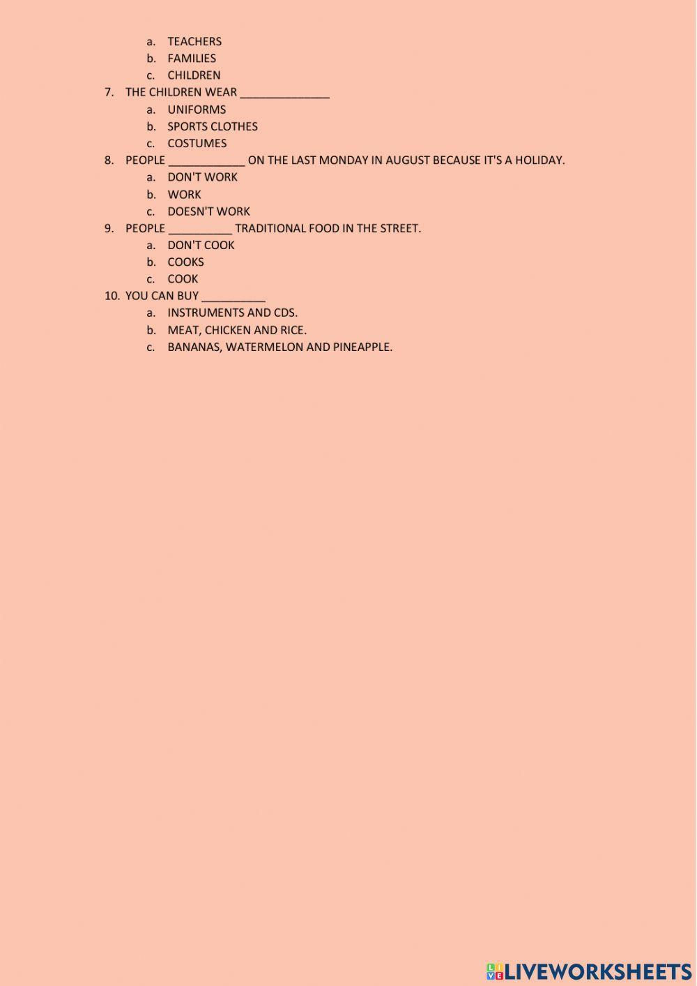 Bright Ideas 3 - Reading comprehension - Unit 3