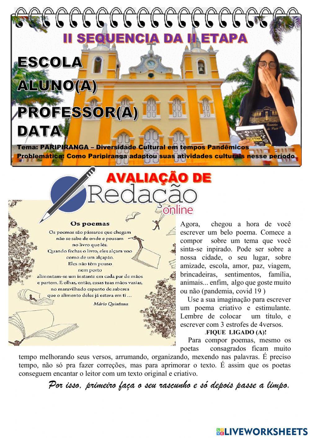 Avaliação de redação