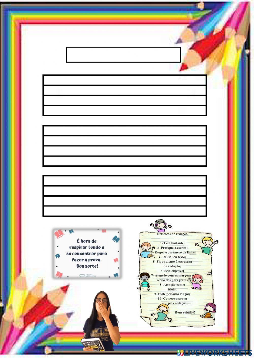 Avaliação de redação