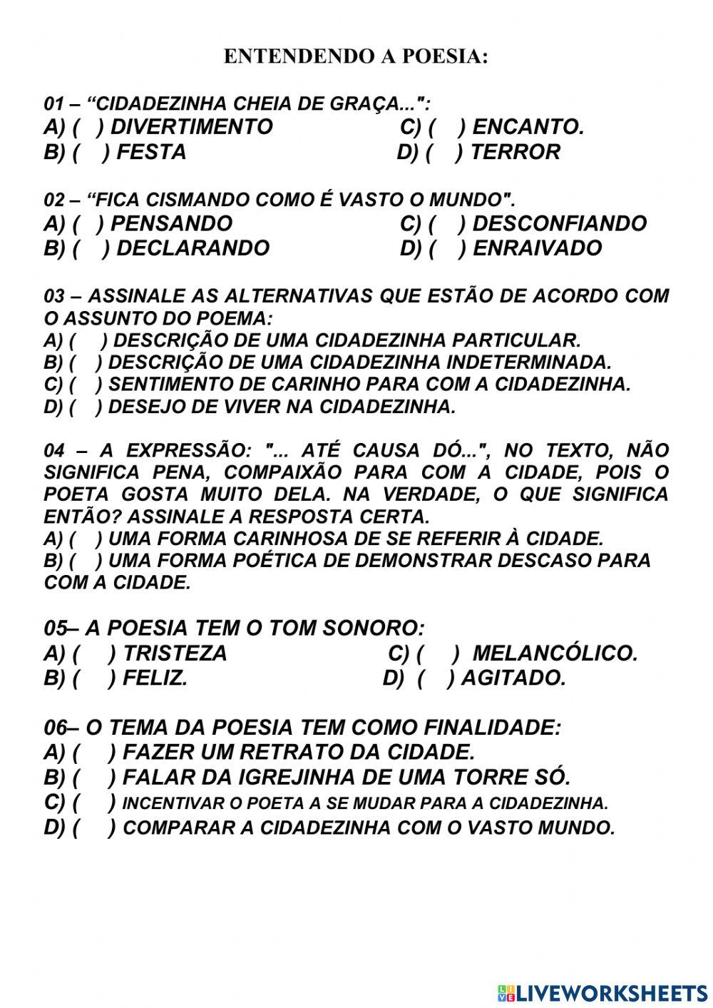 Avaliação portugues ii da ii etapa jackson