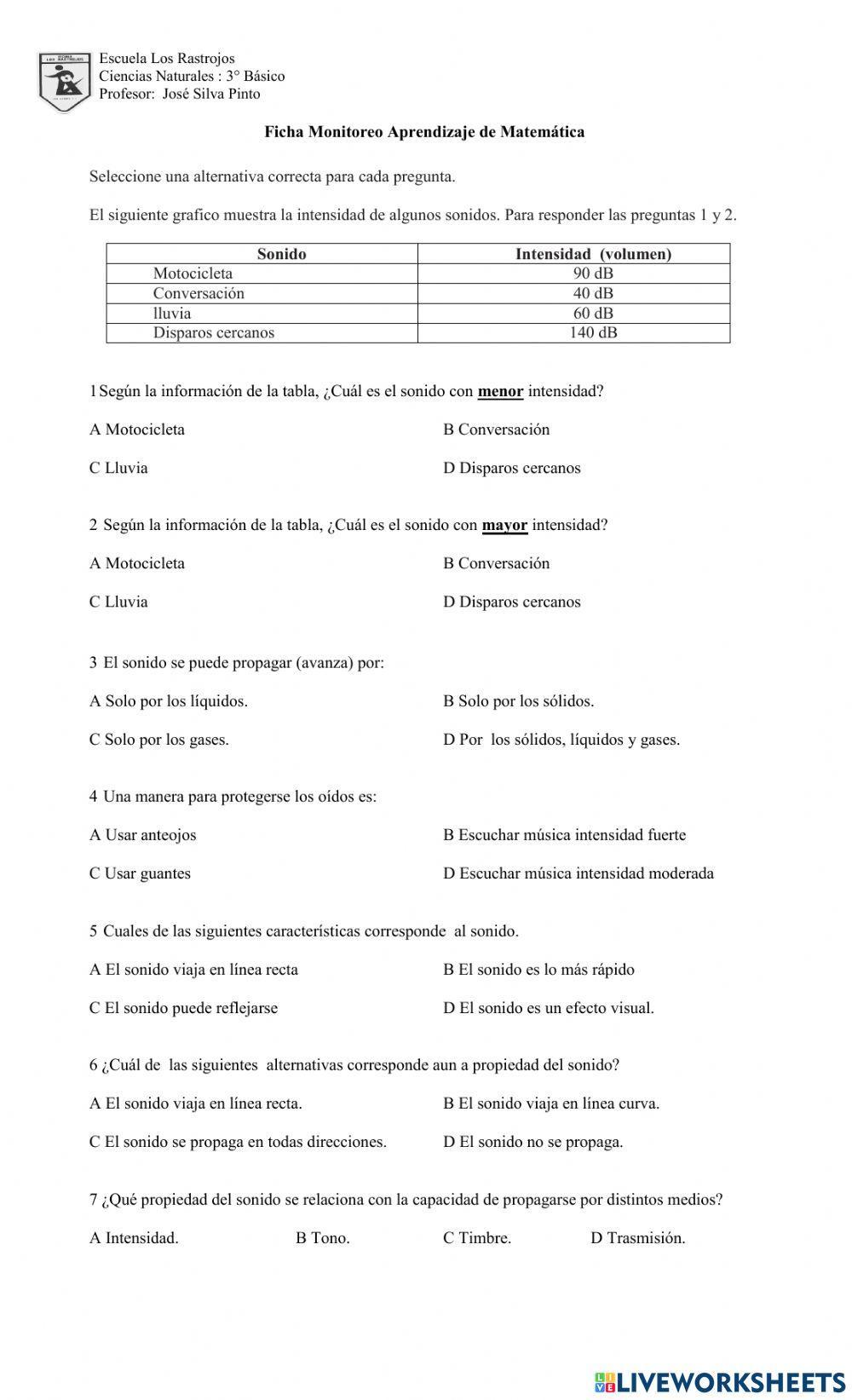 Propiedades del sonido