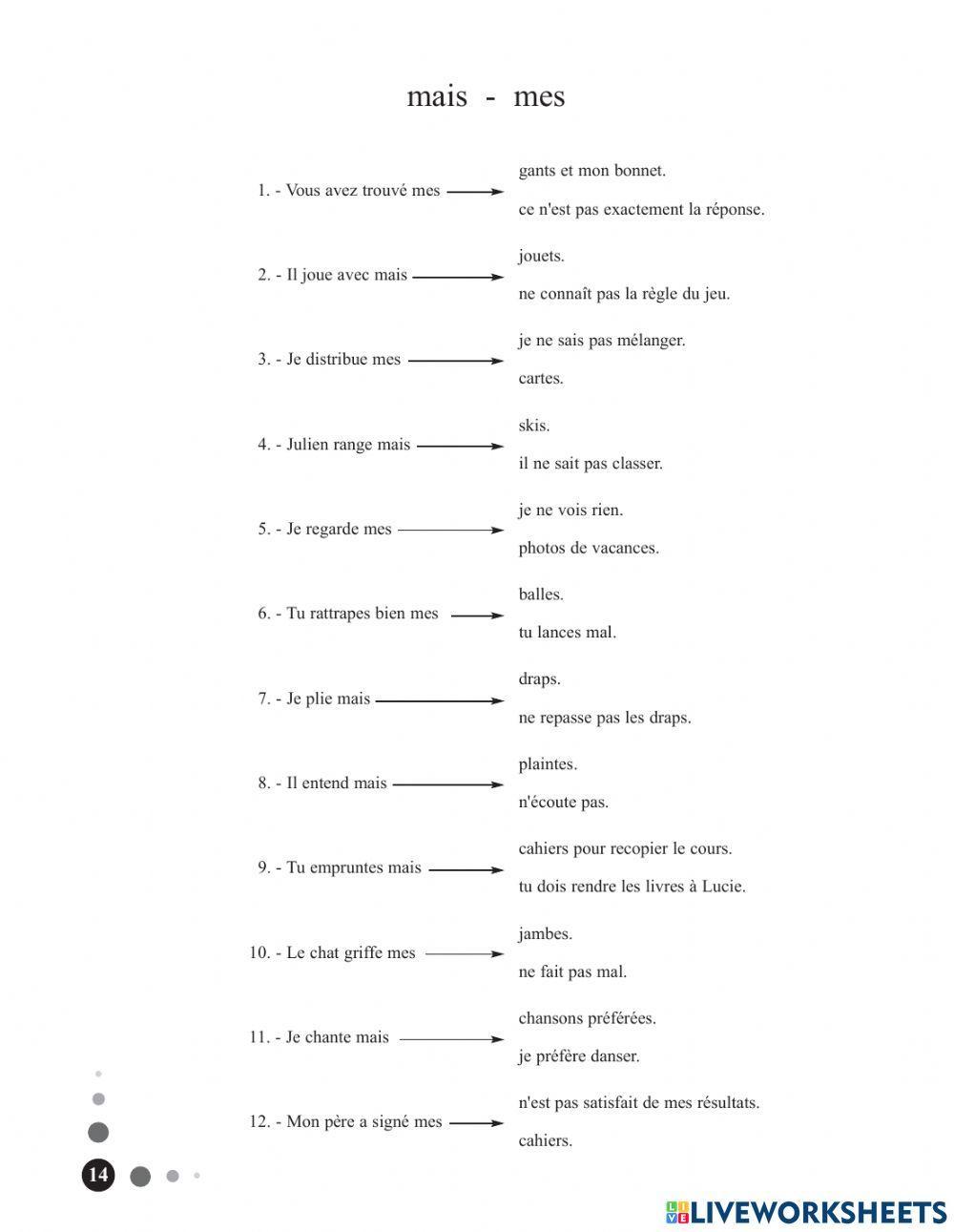 Les homophones grammaticaux