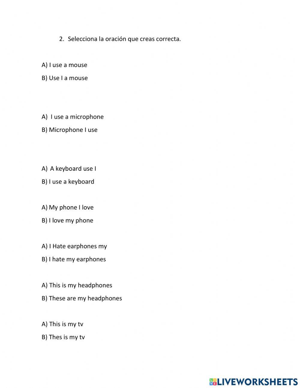 Technology Multiple choice