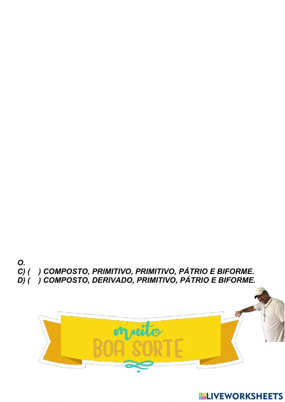 Avaliação de ingles 6 anos ii da ii etapa