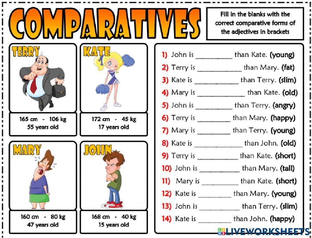 Short Comparative Adjectives 