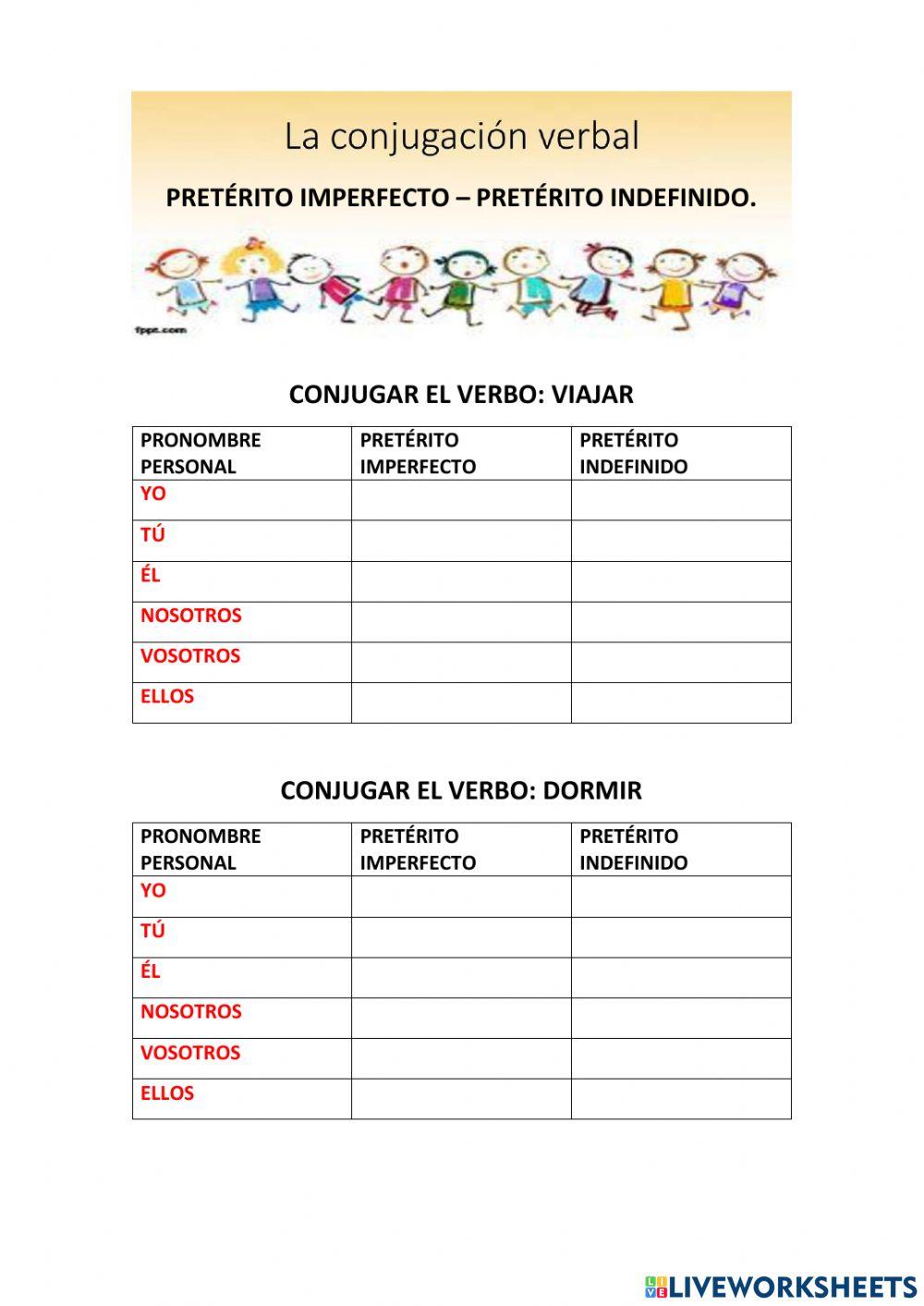 Pretérito Imperfecto . Pretérito Indefinido