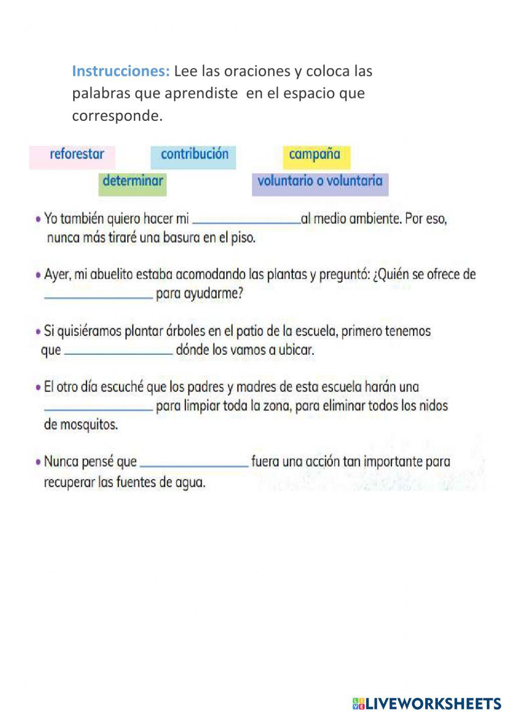 Vocabulario CE1