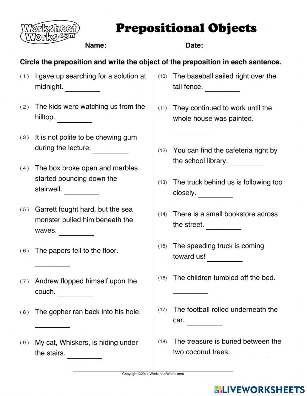 6585916 | Object of the Preposition Task | Ernesto Reyes