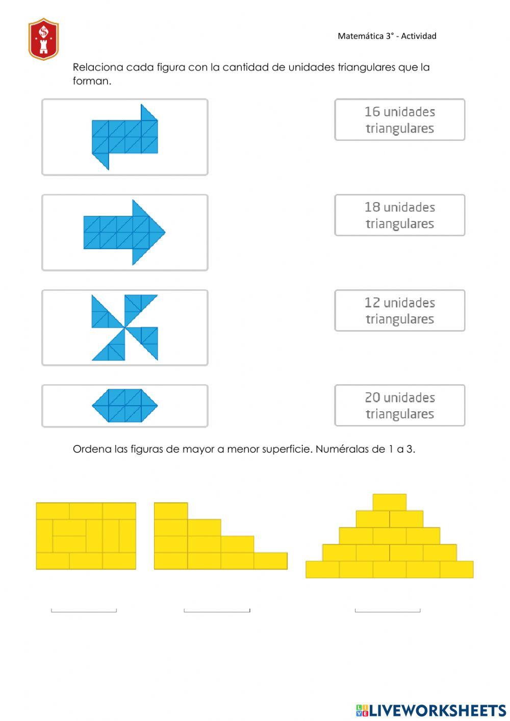 Medición de la superficie con figuras planas