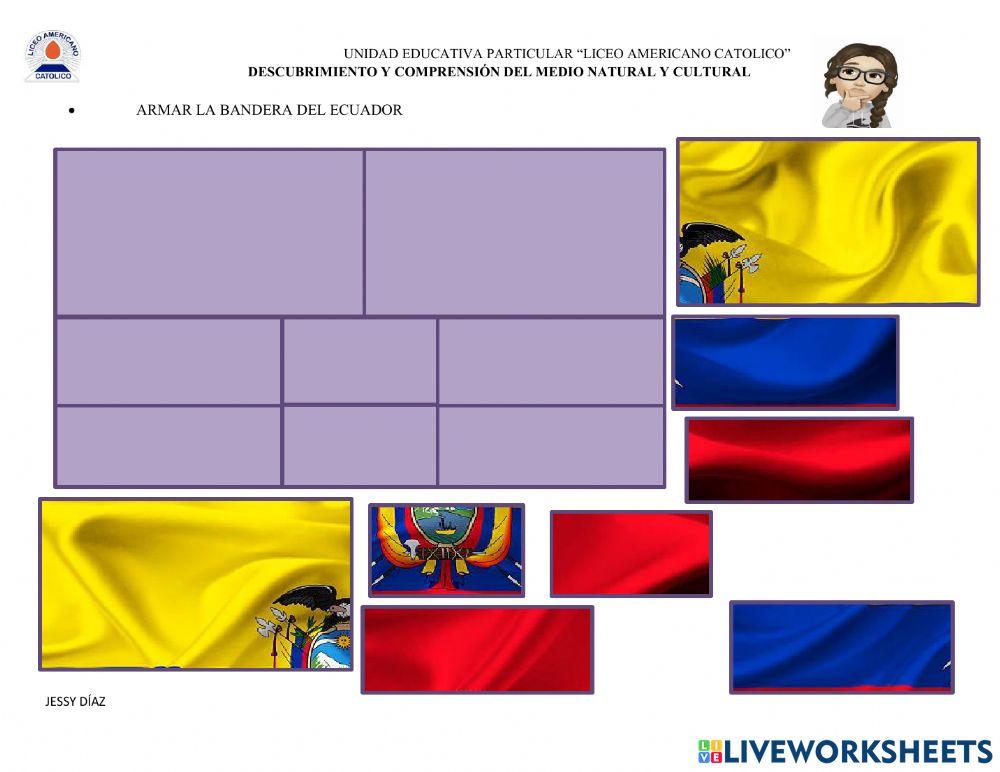 Bandera y Escudo del Ecuador