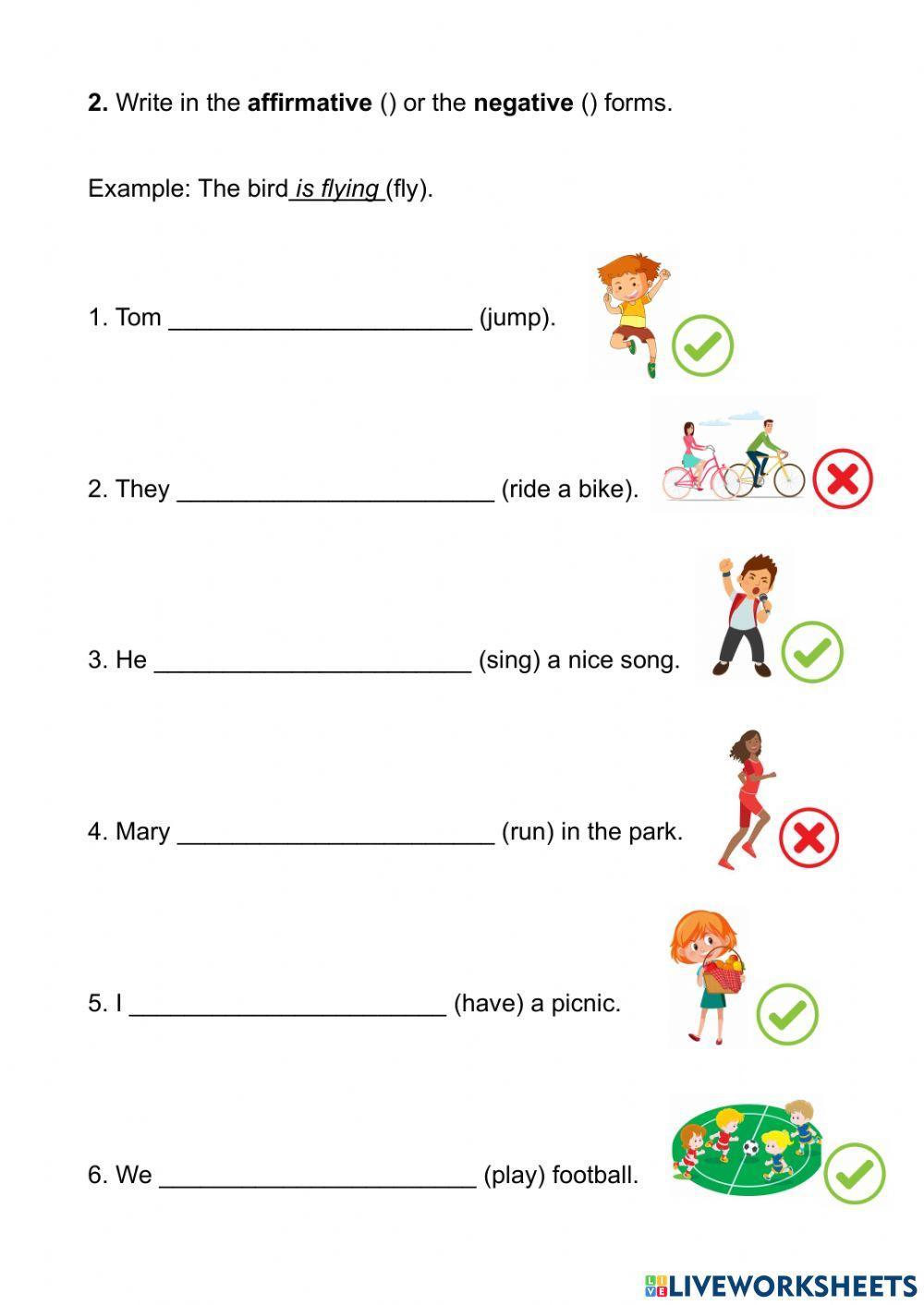 To be and present continuous