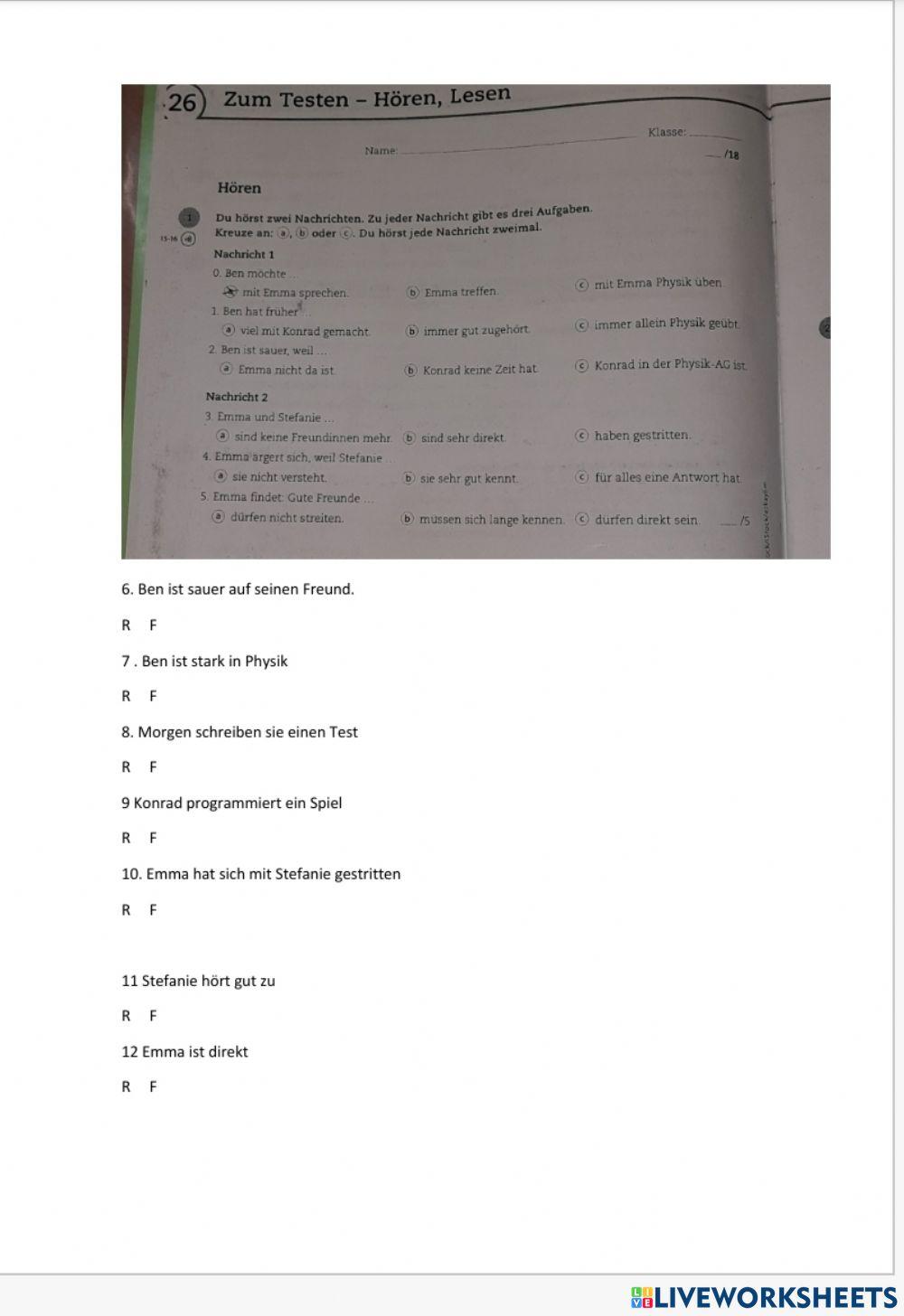 Beste Freunde Hören 3 2 sem