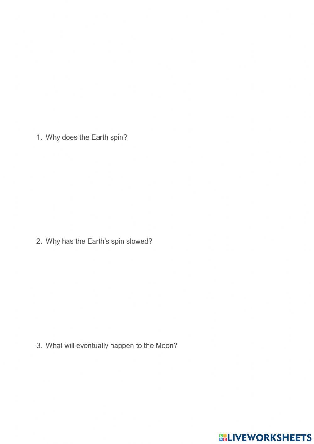 3.4 Earth's Rotations