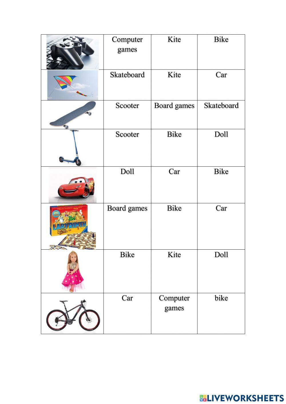 Free time activities