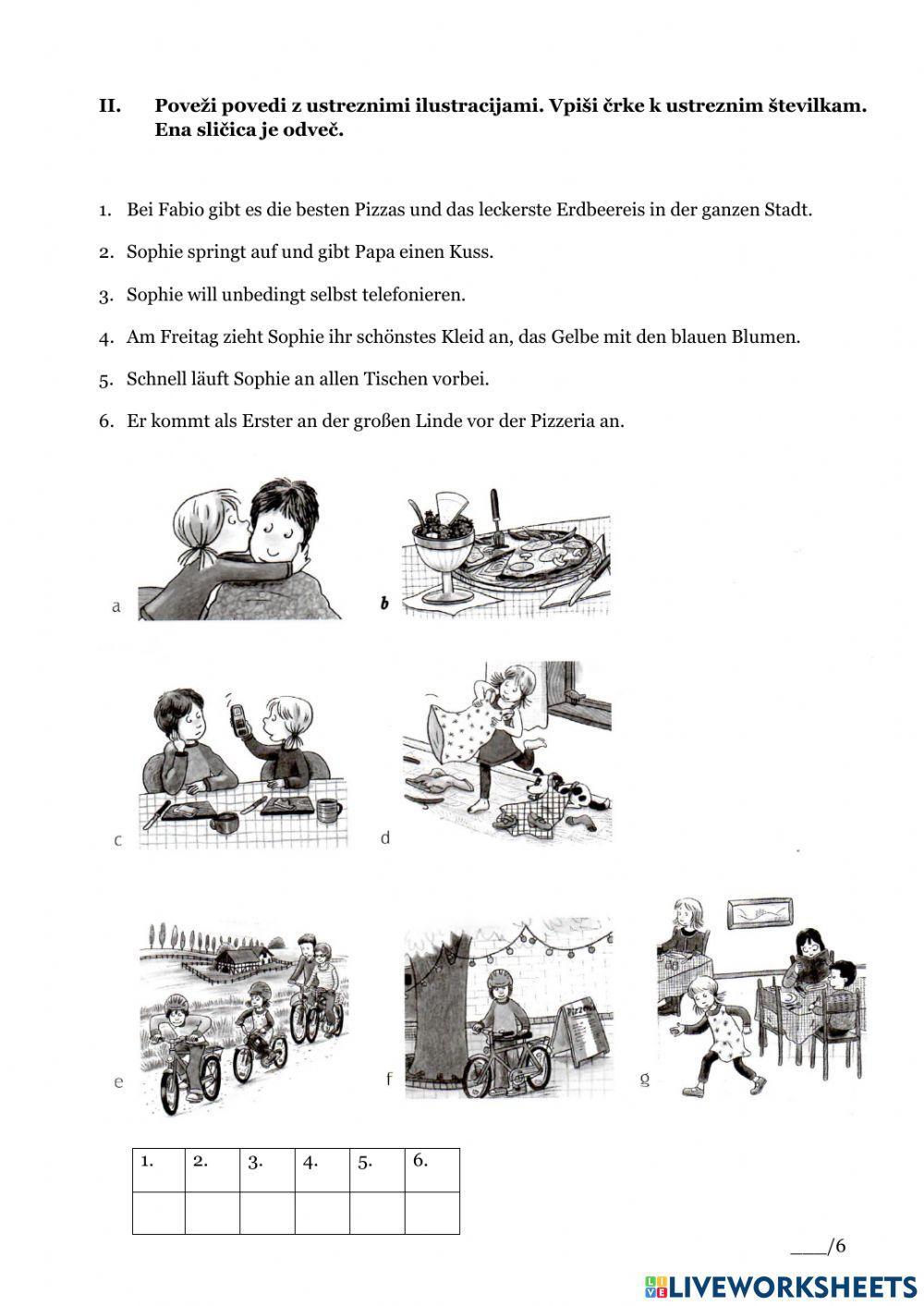 Eine Pizza für Sophie