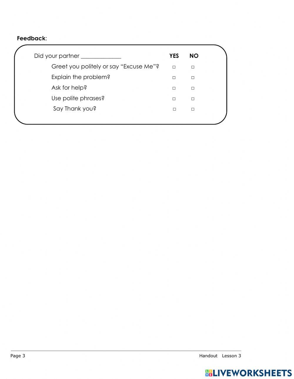 Asking for Help - Conversation