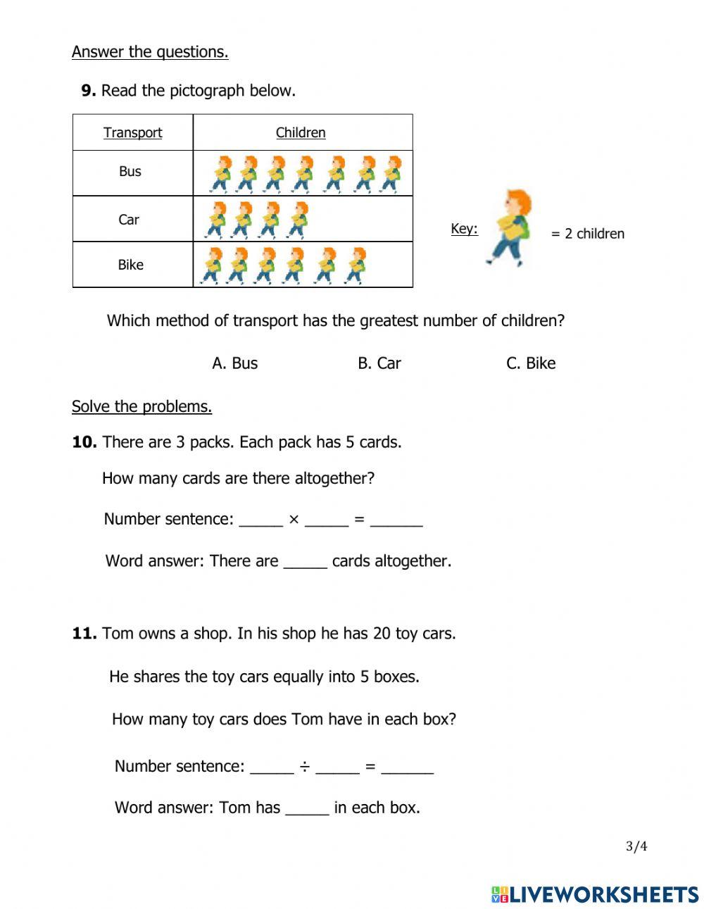 Grade 2 Semester review Online