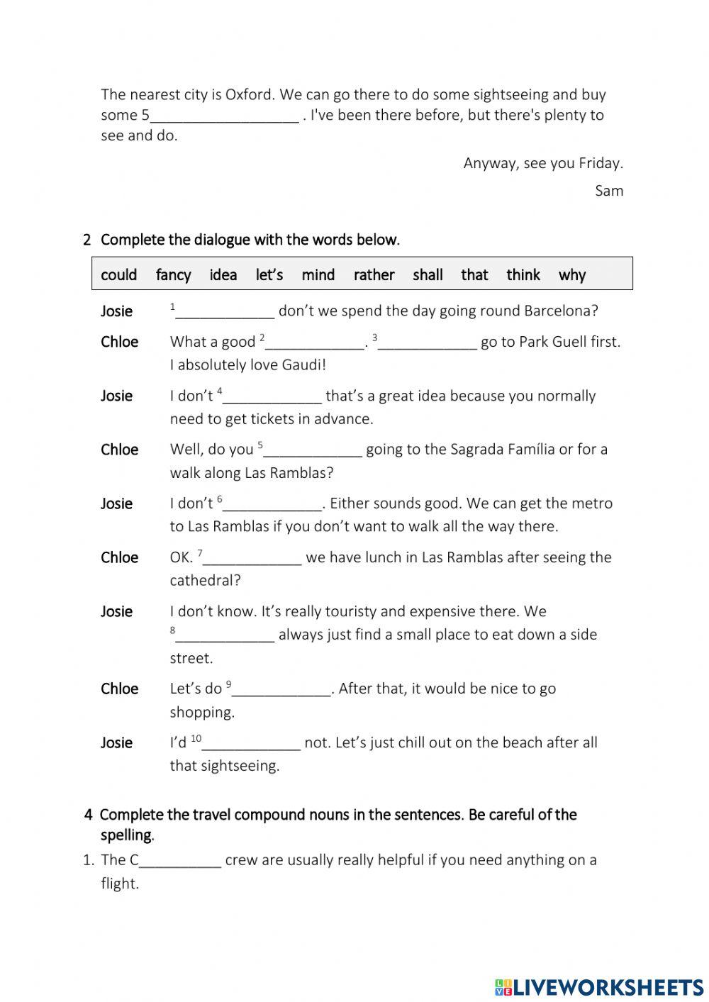 Progress test U6 Part II