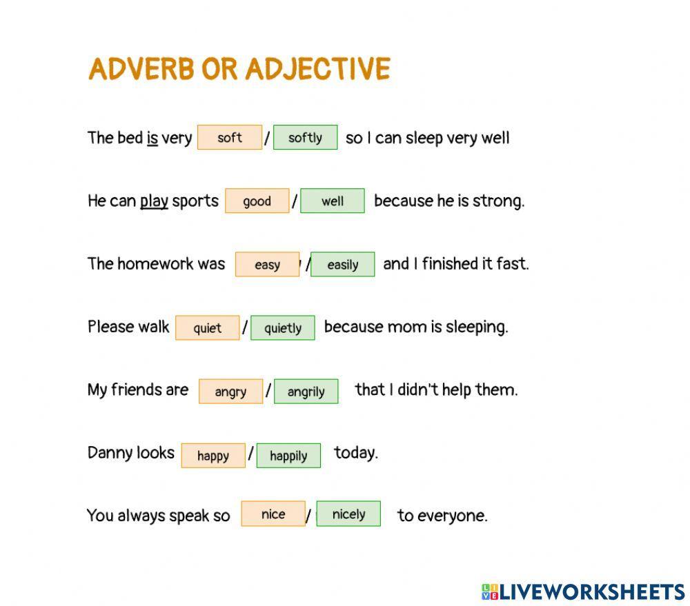 Adverb or adjective