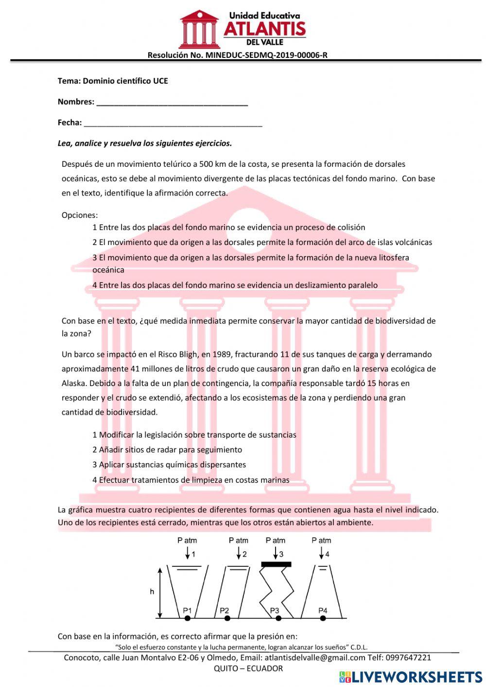 Dominicio científico UCE4