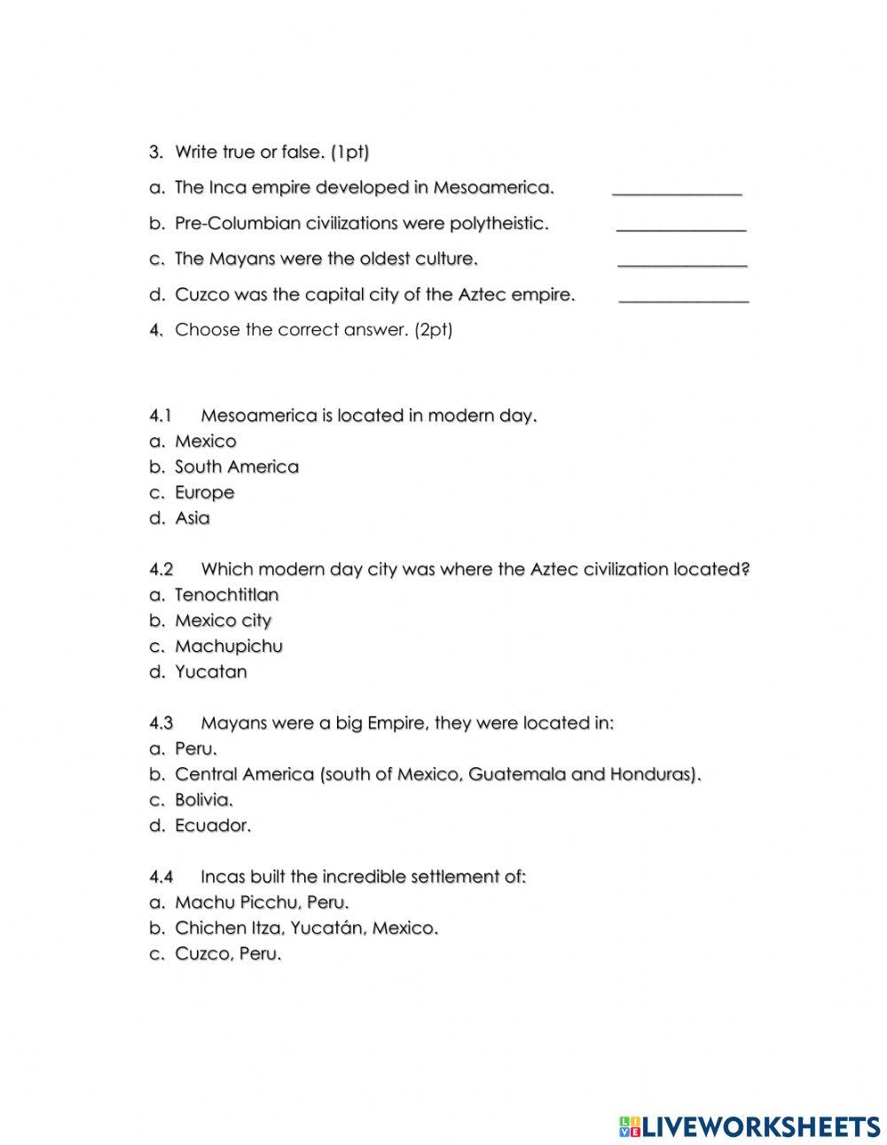 Native civilizations