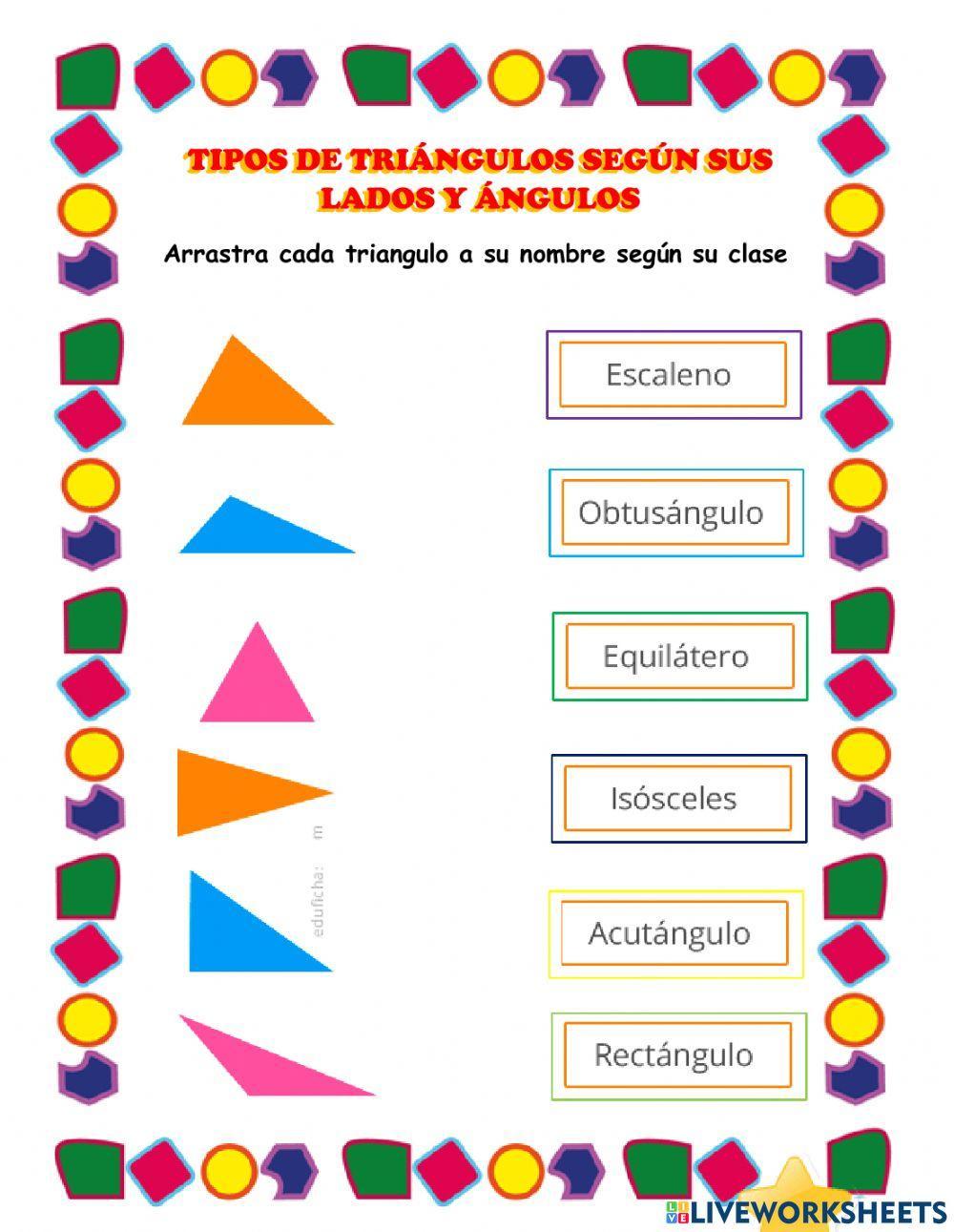 Clases de triangulos según sus lados y ángulos